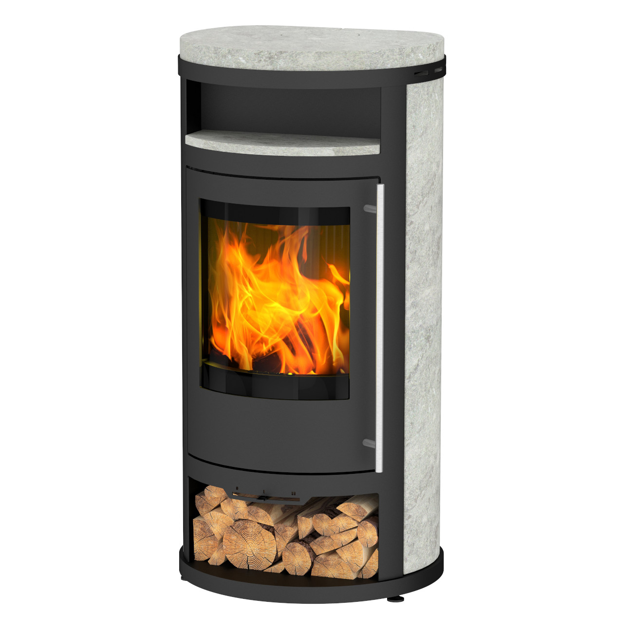 Salado Compact Kaminofen Serpertin Stein 6kW RLU Salado Compact Kaminofen Serpertin Stein 6kW RLU