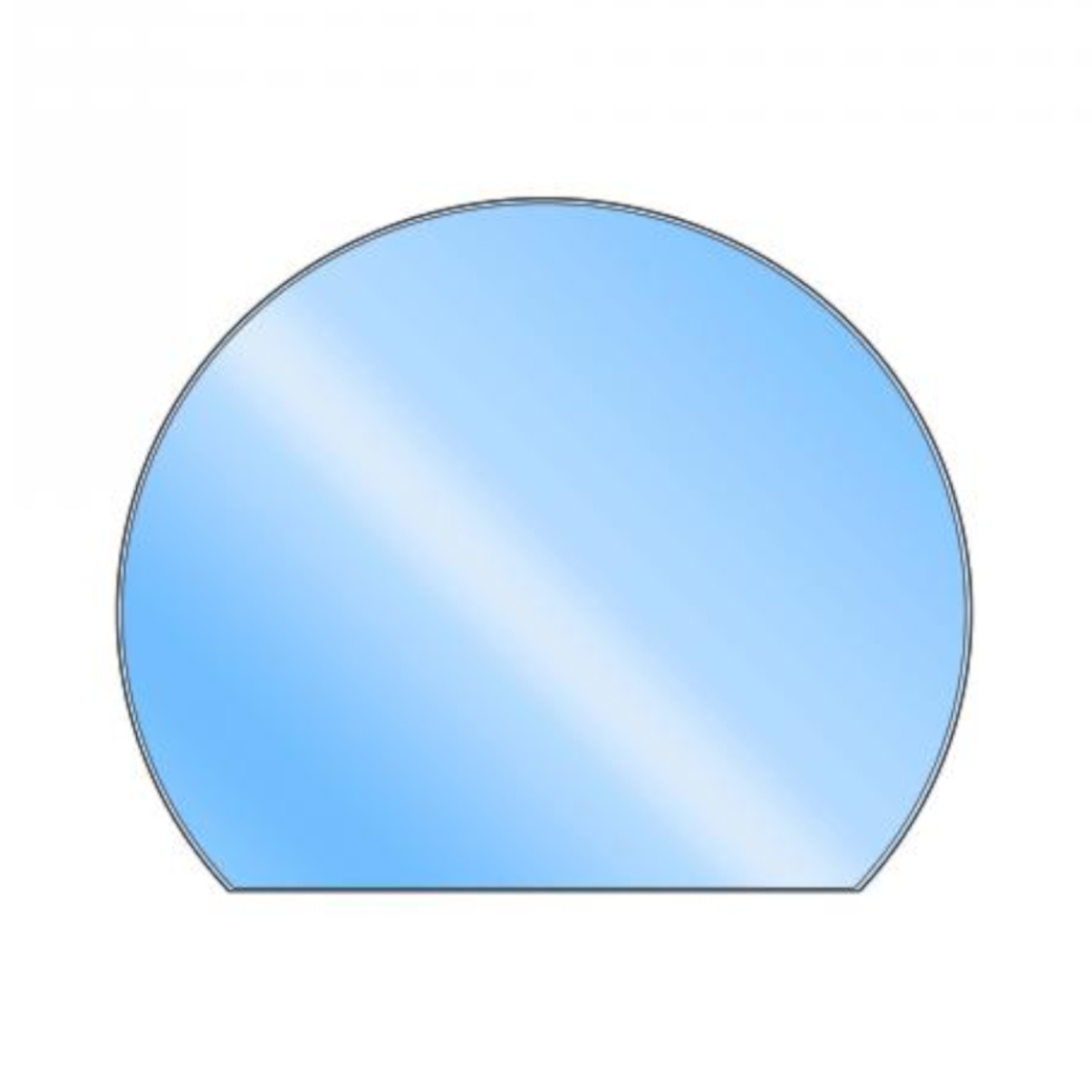 Glasbodenplatte Kreisabschnitt 1200x1050 mm