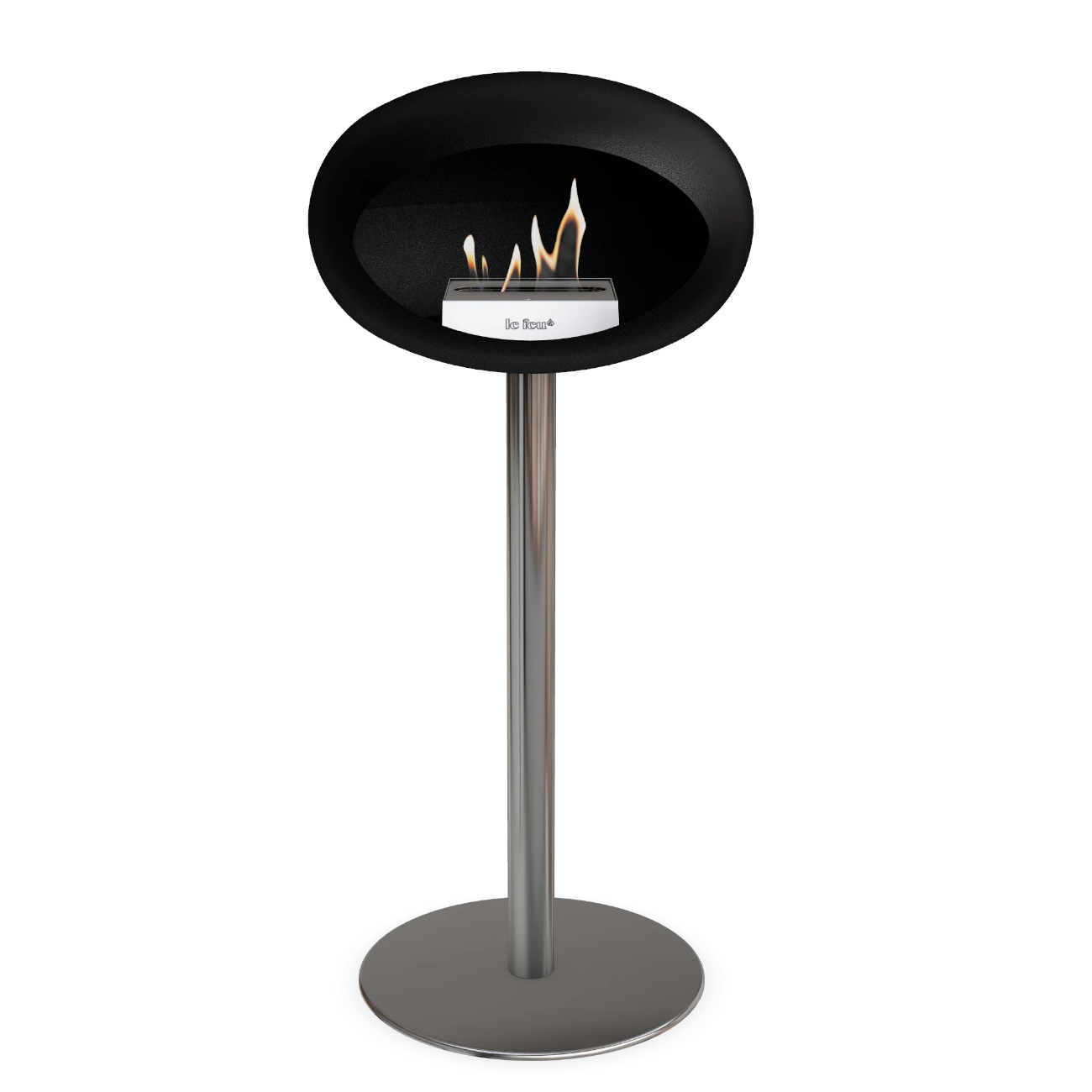Le Feu Ground Steel High Plus Schwarz Ethanolkamin