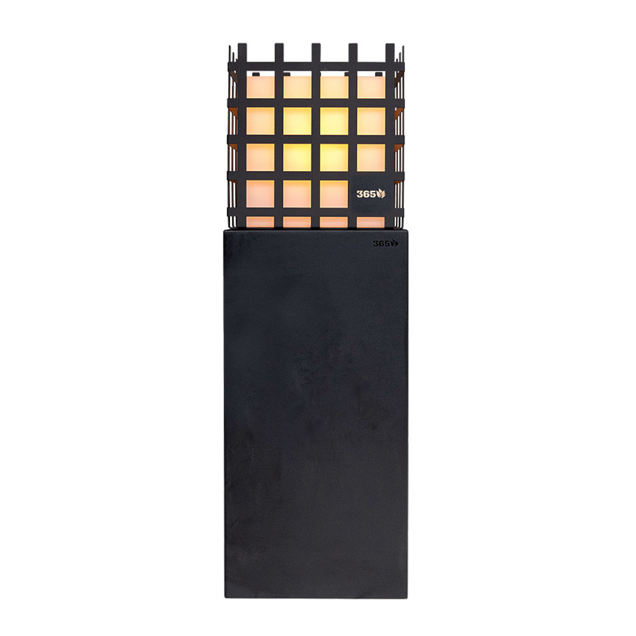 led-lampe-licht-ledur-schwarz-feuercampus365-web1 LED Würfel Lampe ELDUR mit Podest Schwarz