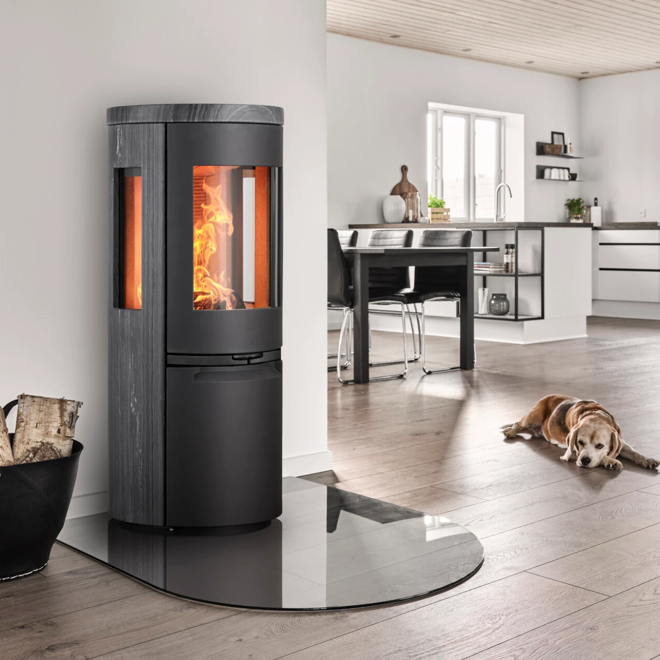Heta Scan-Line 900 Panorama Blackwood 7kW Kaminofen RLU Heta Scan-Line 900 Panorama Blackwood 7kW Kaminofen RLU