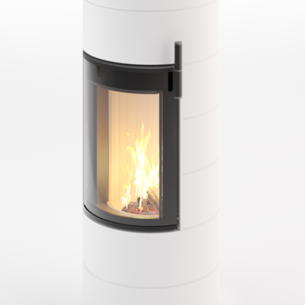 Titan Weiß Speicherkaminofen 7KW
