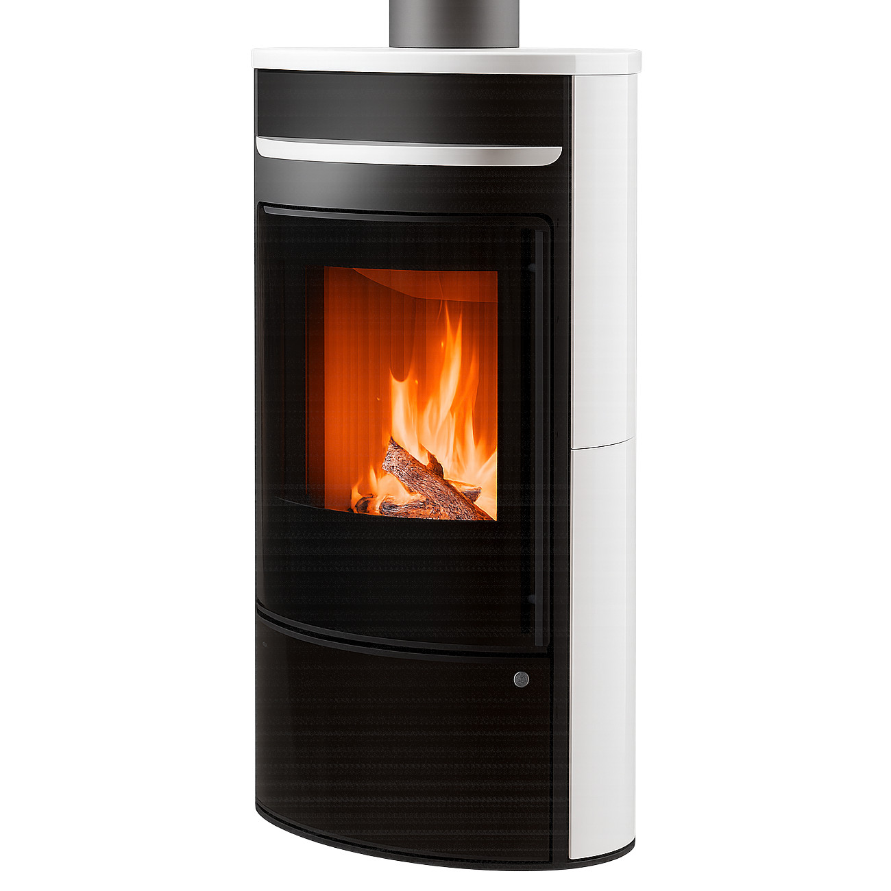 Bacan Glastür Keramik Schneeweiß Kaminofen 6kW RLU Bacan Glastür Keramik Schneeweiß Kaminofen 6kW RLU