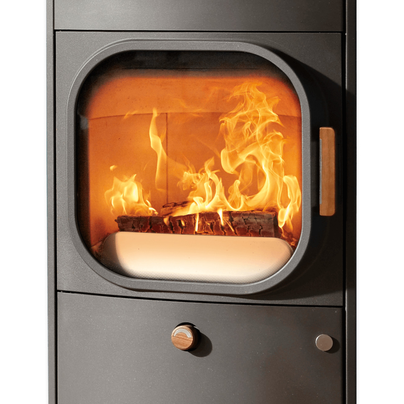 Kylie Xtra 2.0 Stahl Gussgrau Speicherofen 7kW RLU