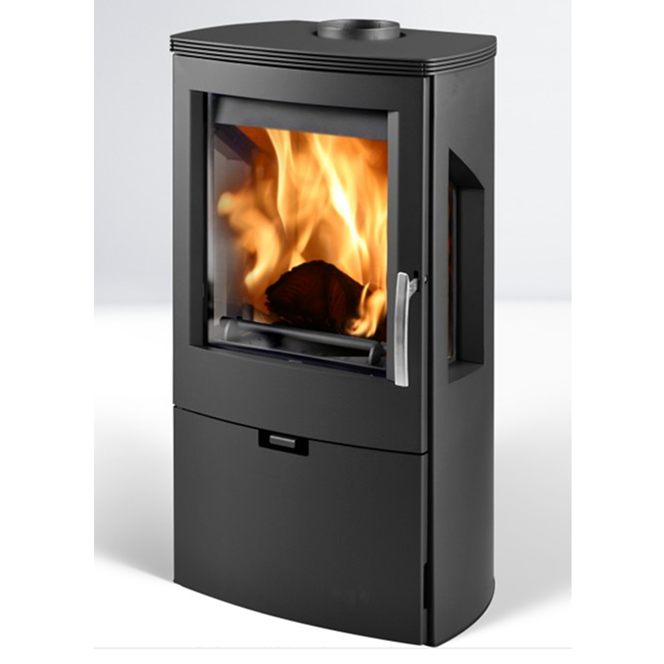 thorma_design_wikantika_tit Wikantica Panorama Kaminofen Schwarz 8kW