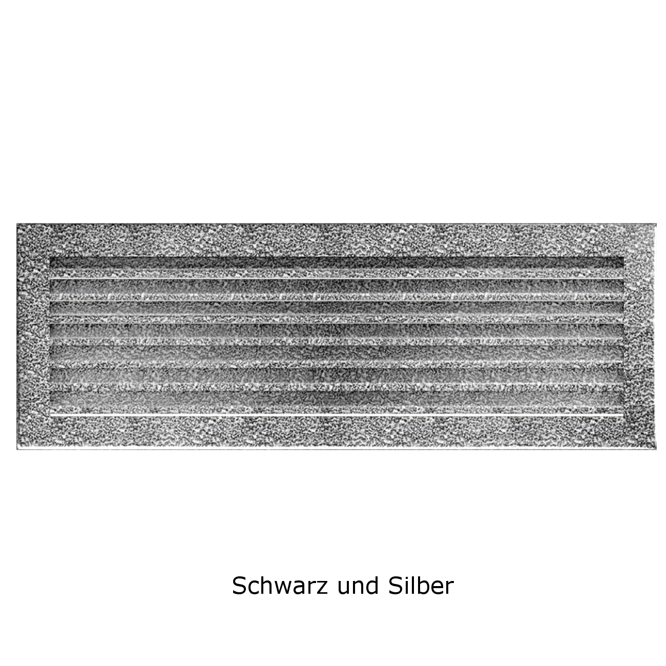 Lüftungsgitter FRESH Schwarz Silber in verschiedenen Größen
