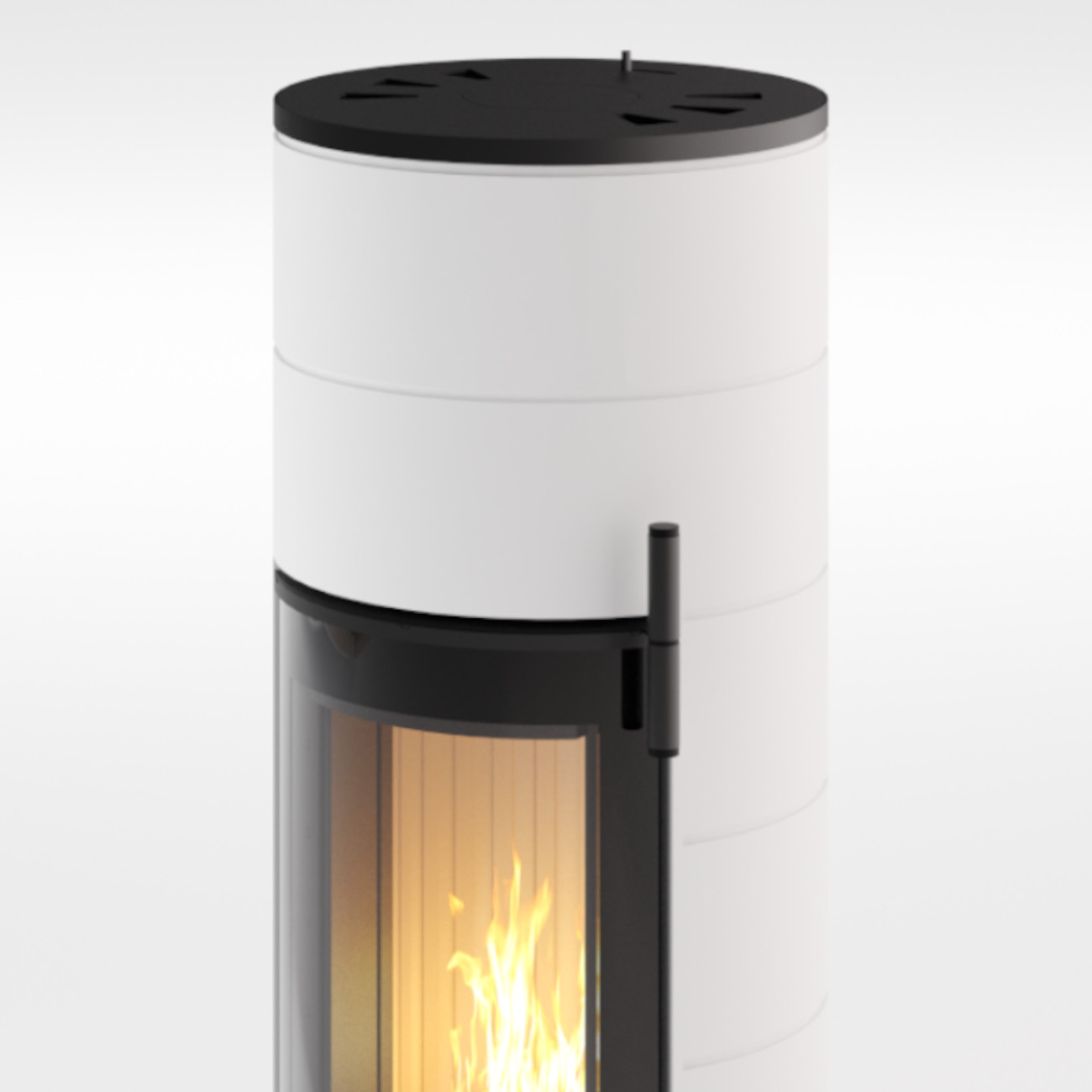 Titan Midi Weiß Kaminofen 6KW RLU