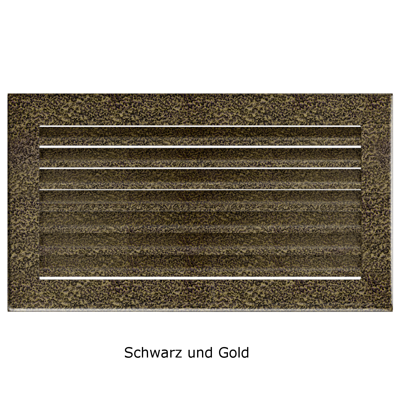 Lüftungsgitter FRESH Schwarz Gold in verschiedenen Größen