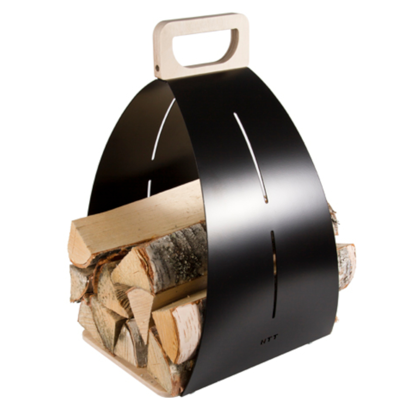 pisla-htt-kelo-holzkorb-schwarz-tit Pisla Design by HTT Holzkorb / Kaminkorb Kelo Schwarz