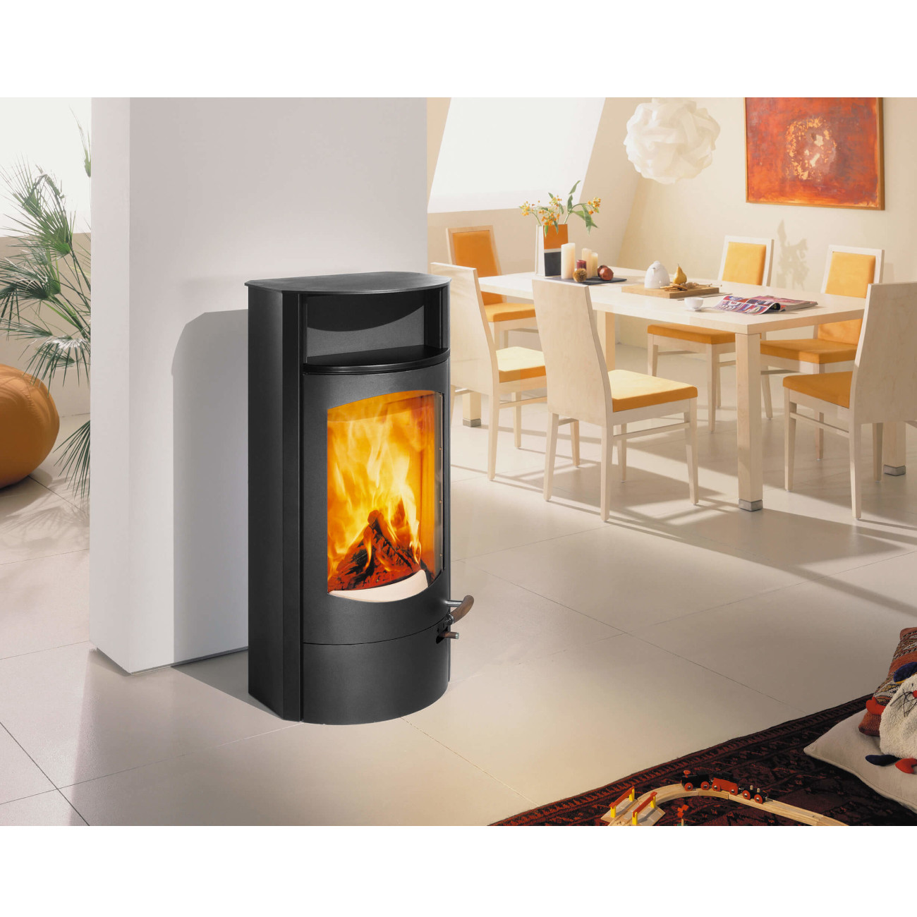 Koko 2.0 Stahl 7kW Kaminofen Schwarz RLU