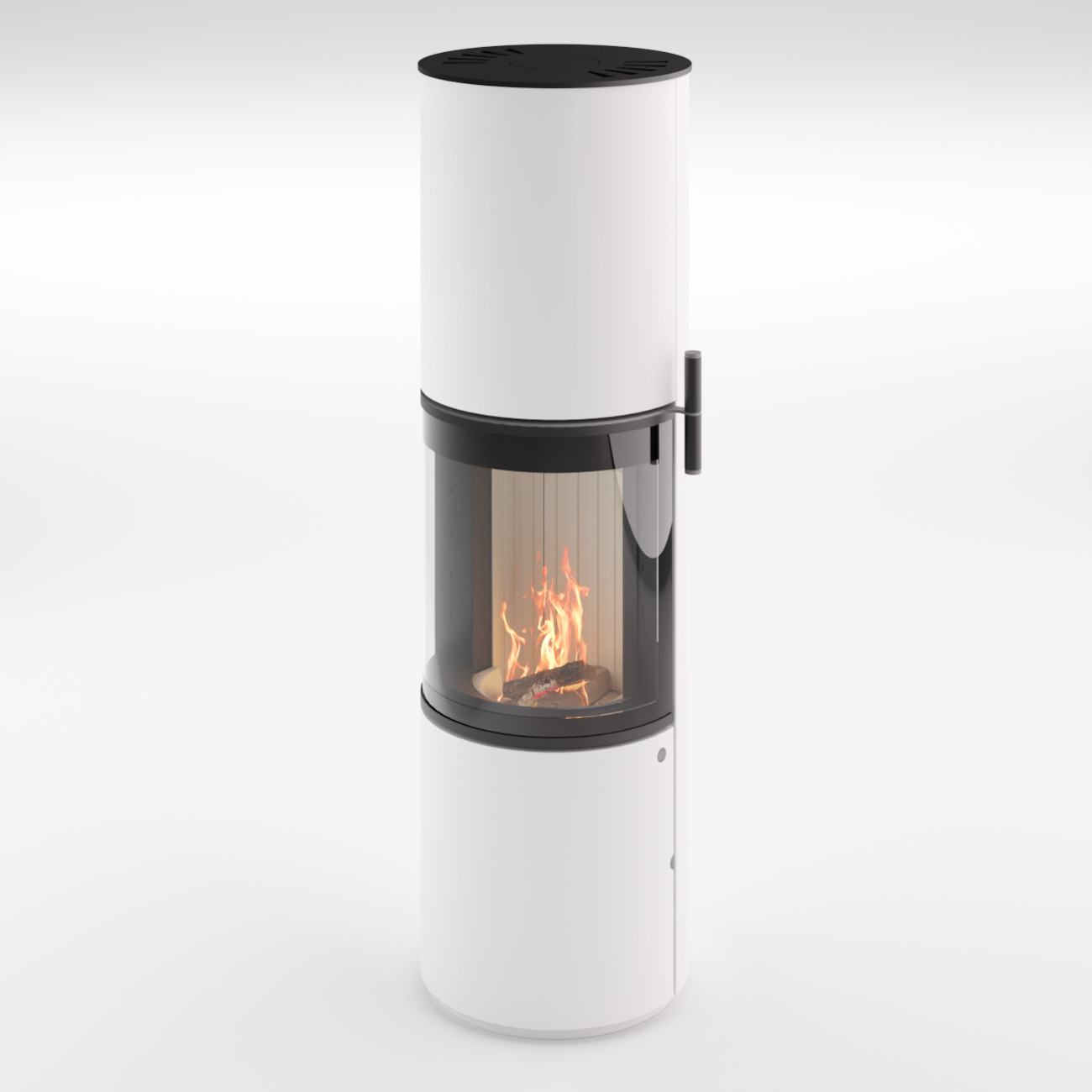 Volare 180° Panorama Kaminofen 6KW Weiß RLU Volare 180° Panorama Kaminofen 6KW Weiß RLU