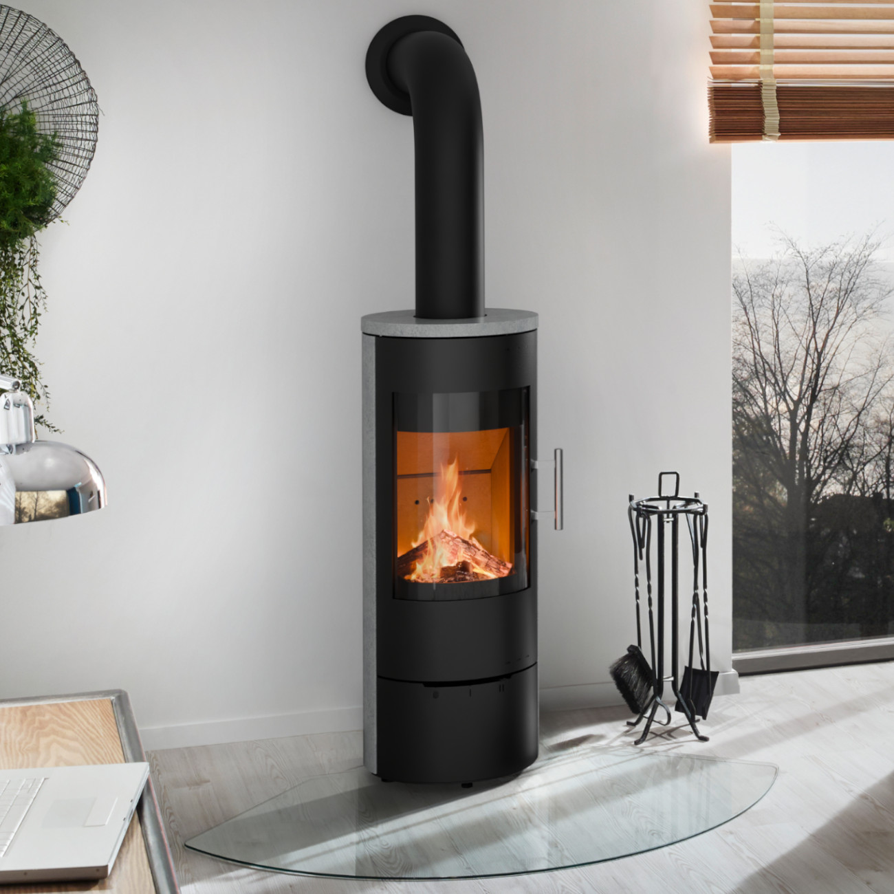 Lyra Serpentino Naturstein Kaminofen 6kW