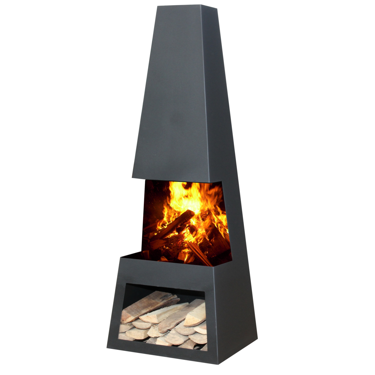 pular-schwarz-web Outdoor/Garten Kamin Pular Schwarz