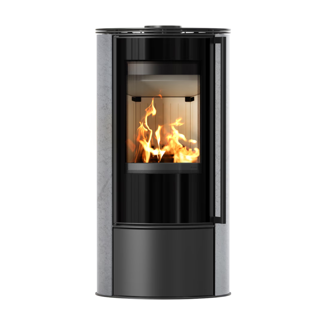 Erik Satin Grau Keramik 5kW Kaminofen