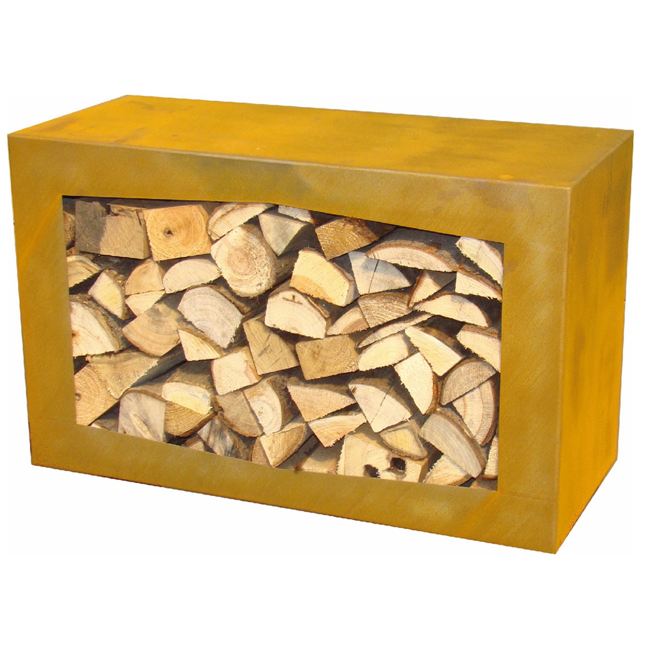 woodbox-corten-web Woodbox - Holz-regal / Holzkiste / Holzkorb Cortenstahl
