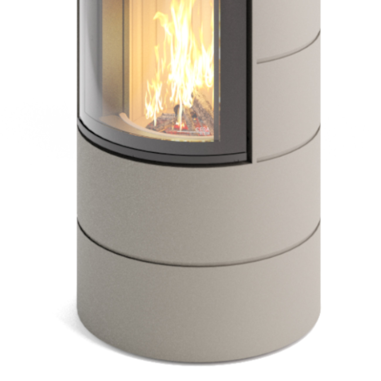 Titan Midi Champagner Kaminofen 6KW RLU