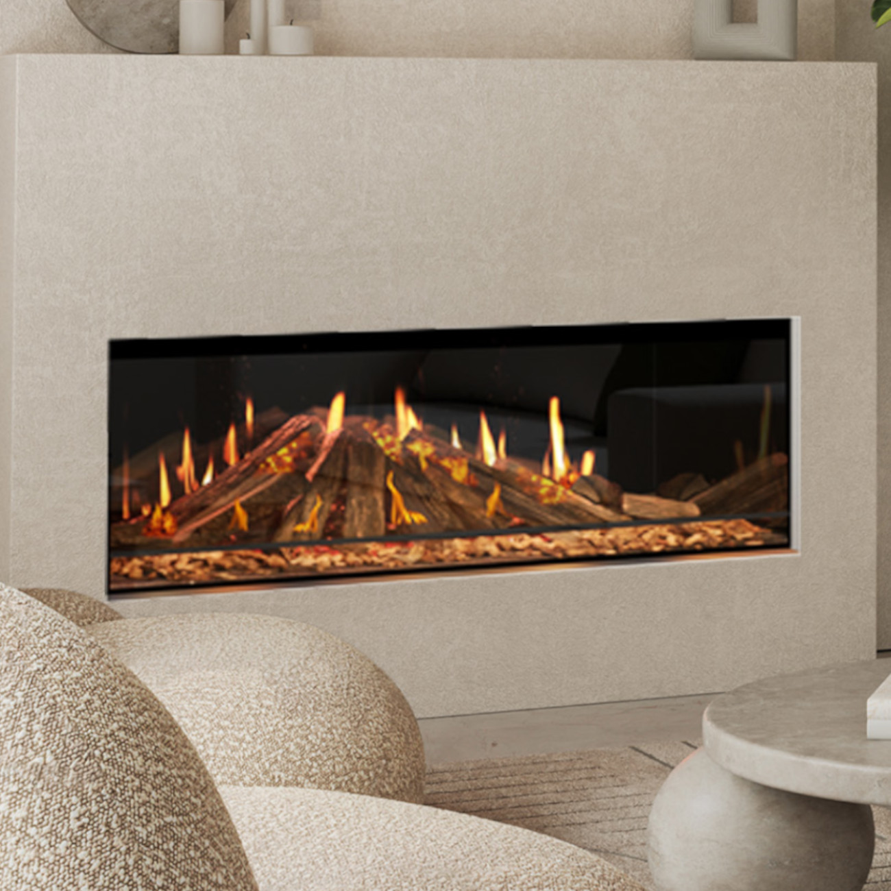 Luxor 125E Hologramm Elektrokamin 4in1 Einbaukassette mit Heizleistung