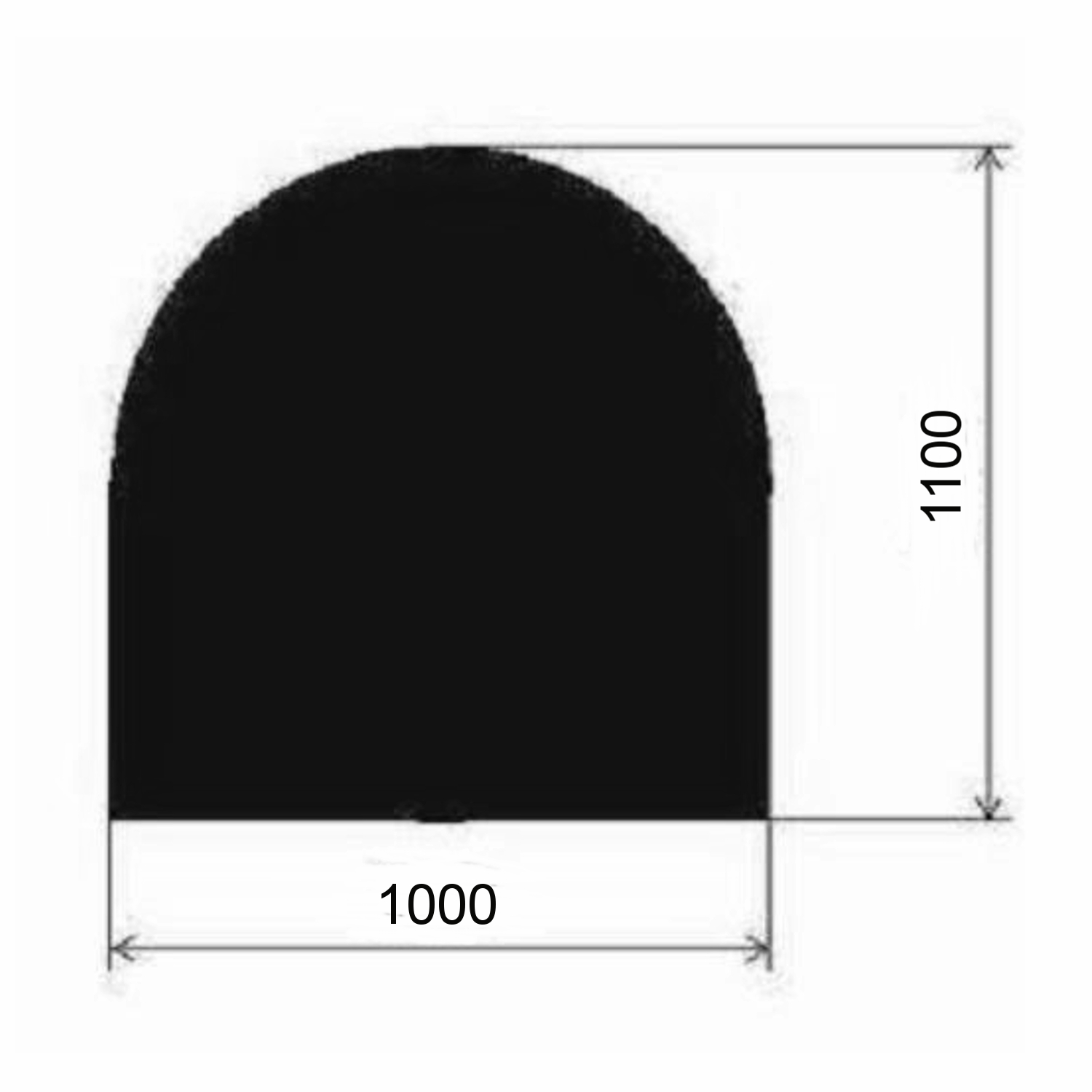 bodenplatte_halbrund_hra_schwarz Metallbodenplatte Halbrund 1000x1100 mm