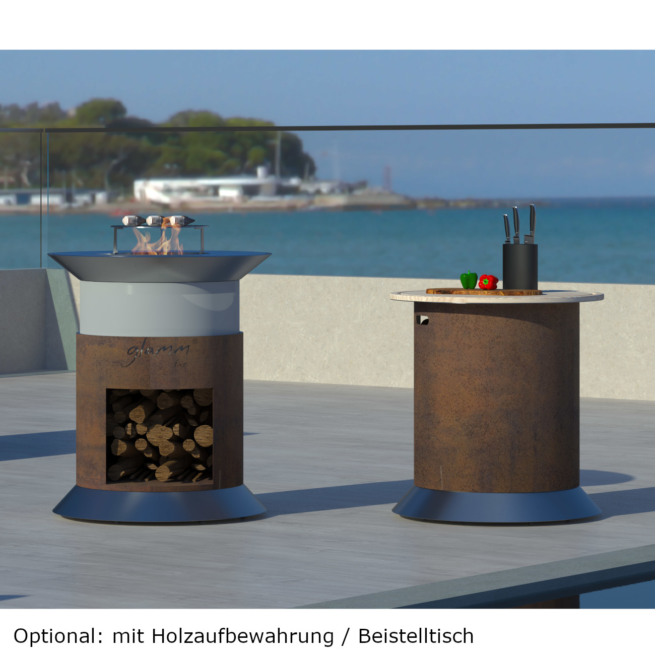 alba-quarz-grill-feuerschale-holzaufbewahrung-optional2