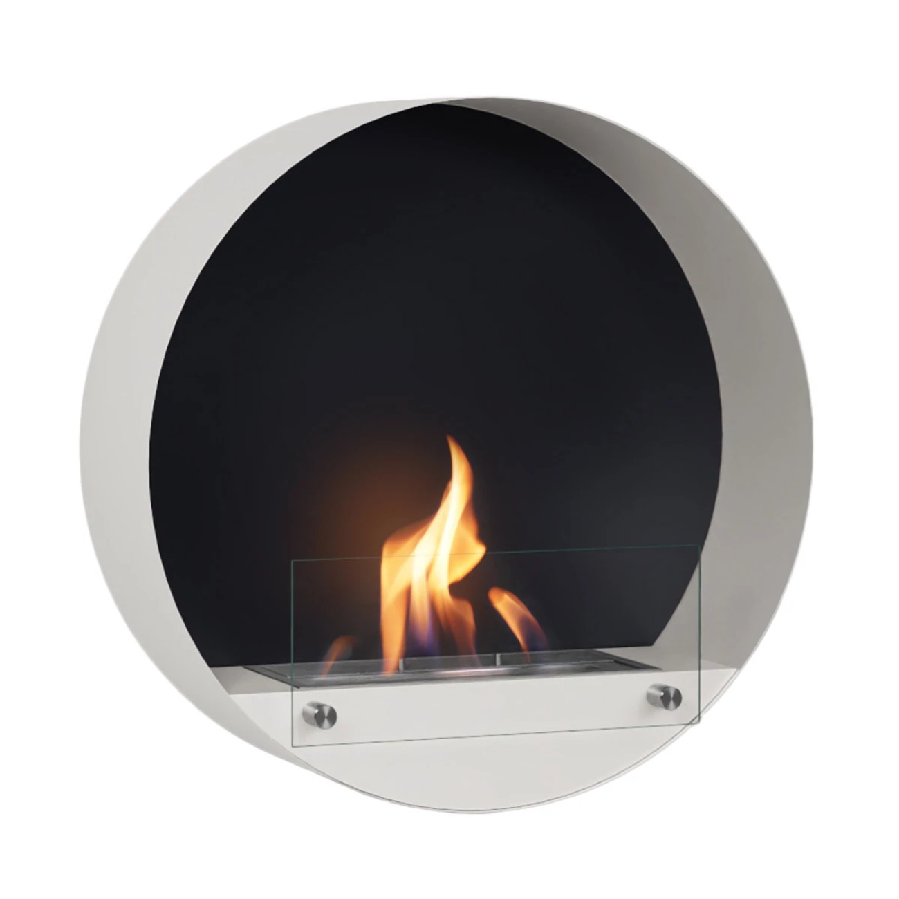 Delaware Ethanol Wandkamin Weiß Delaware Ethanol Wandkamin Weiß