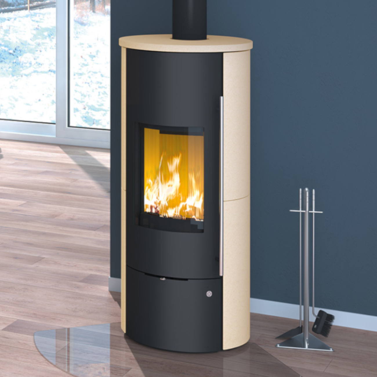 Tolima Aqua Ahorn Wasser-Kaminofen 2+6kW