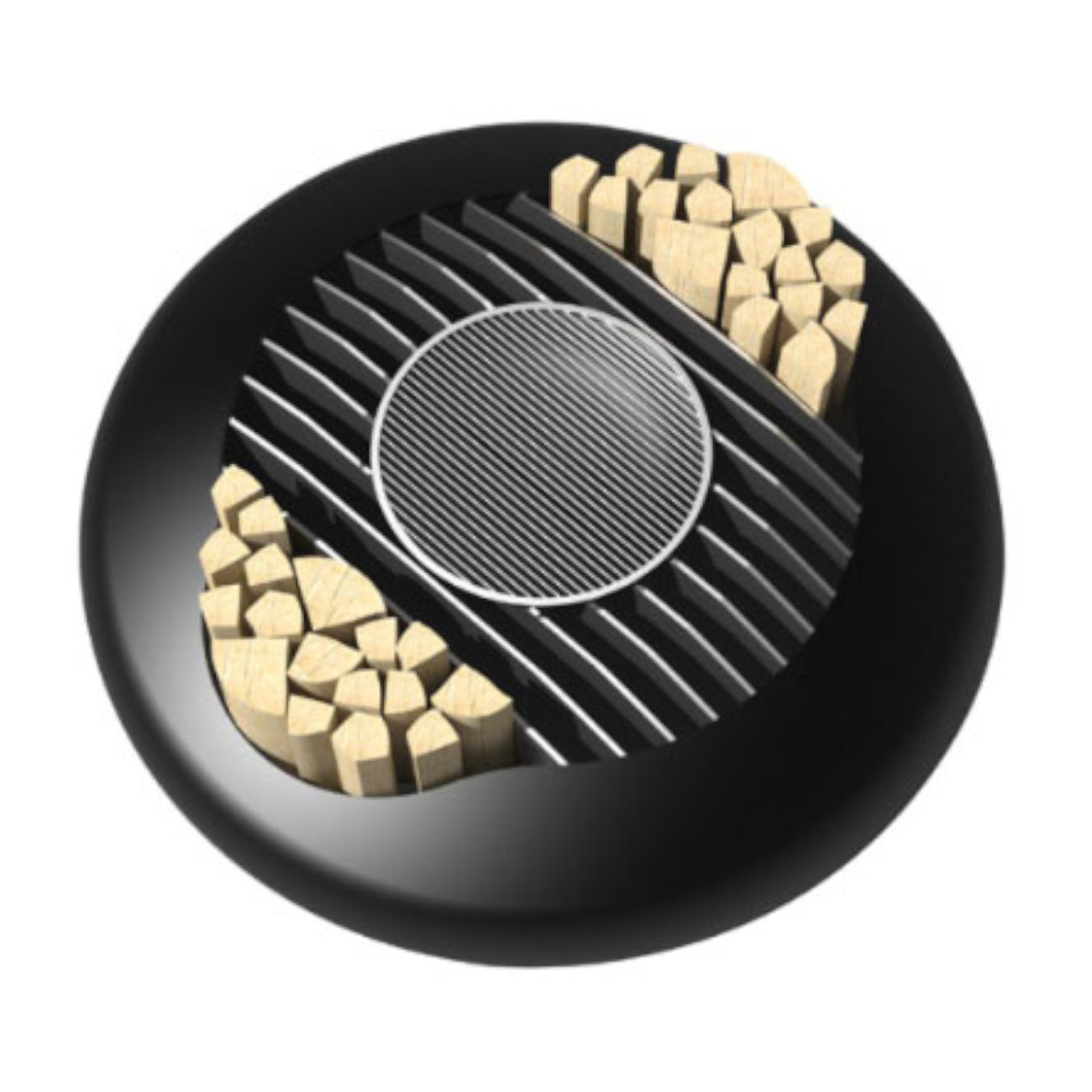 Mime Cortenstahl Designer Feuerschale Gartenkamin optionaler Grill
