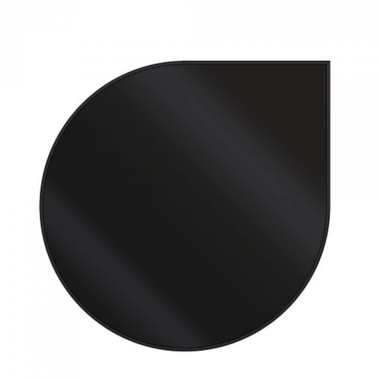 Metallbodenplatte Tropfenform 1200x1200