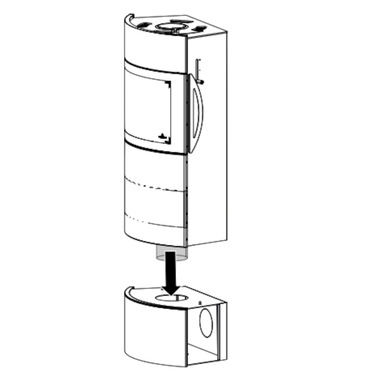 Fynn Xtra 2.0 Rille Weiß Keramik Speicherofen 6kW RLU