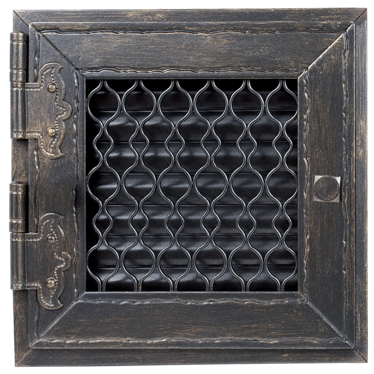 retro-single-graphit-tit Retro Warmluftgitter Graphit 24 x 24 cm