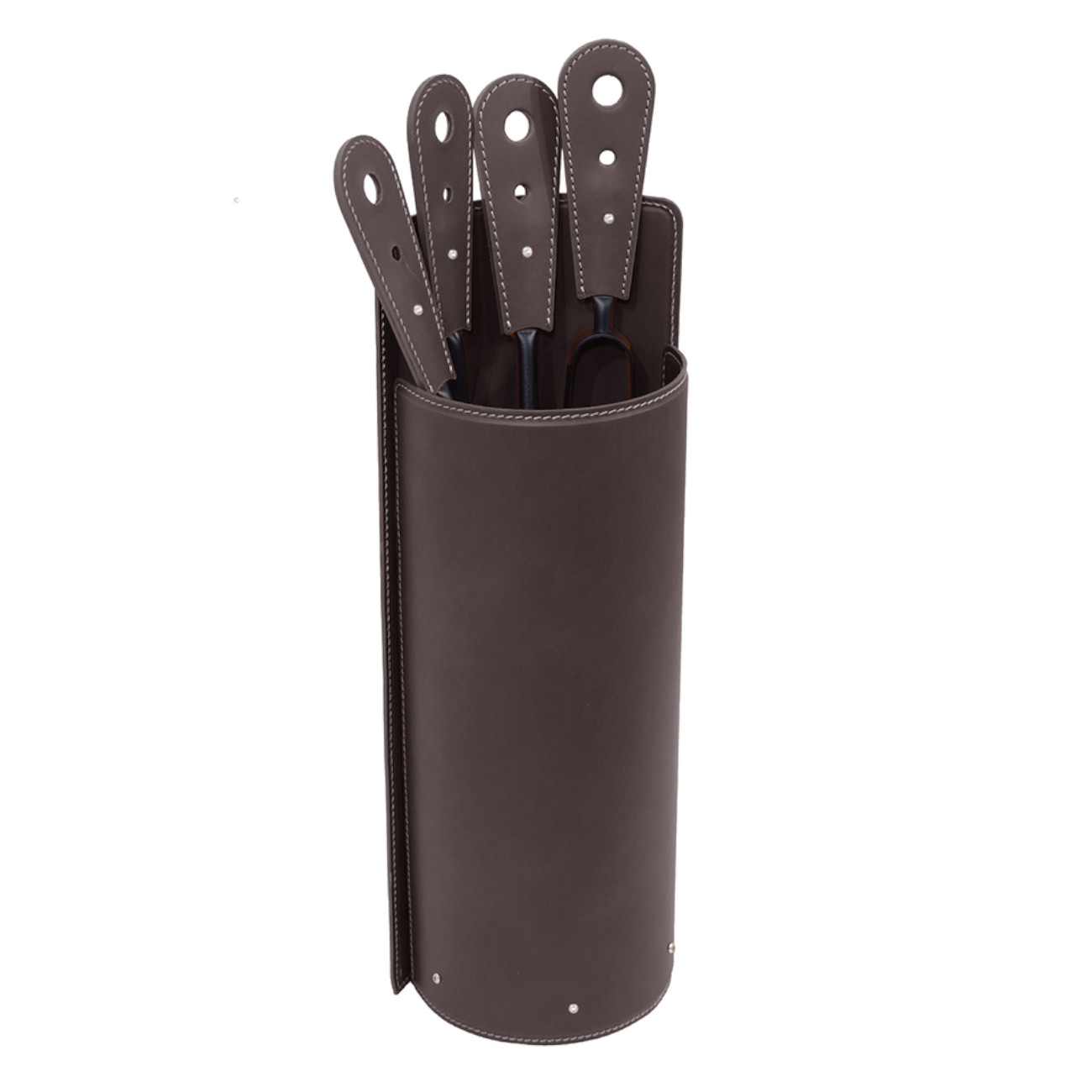 alery-kaminbesteck-dunkel-braun-web2 Alery Designer Kaminbesteckset Dunkel Braun