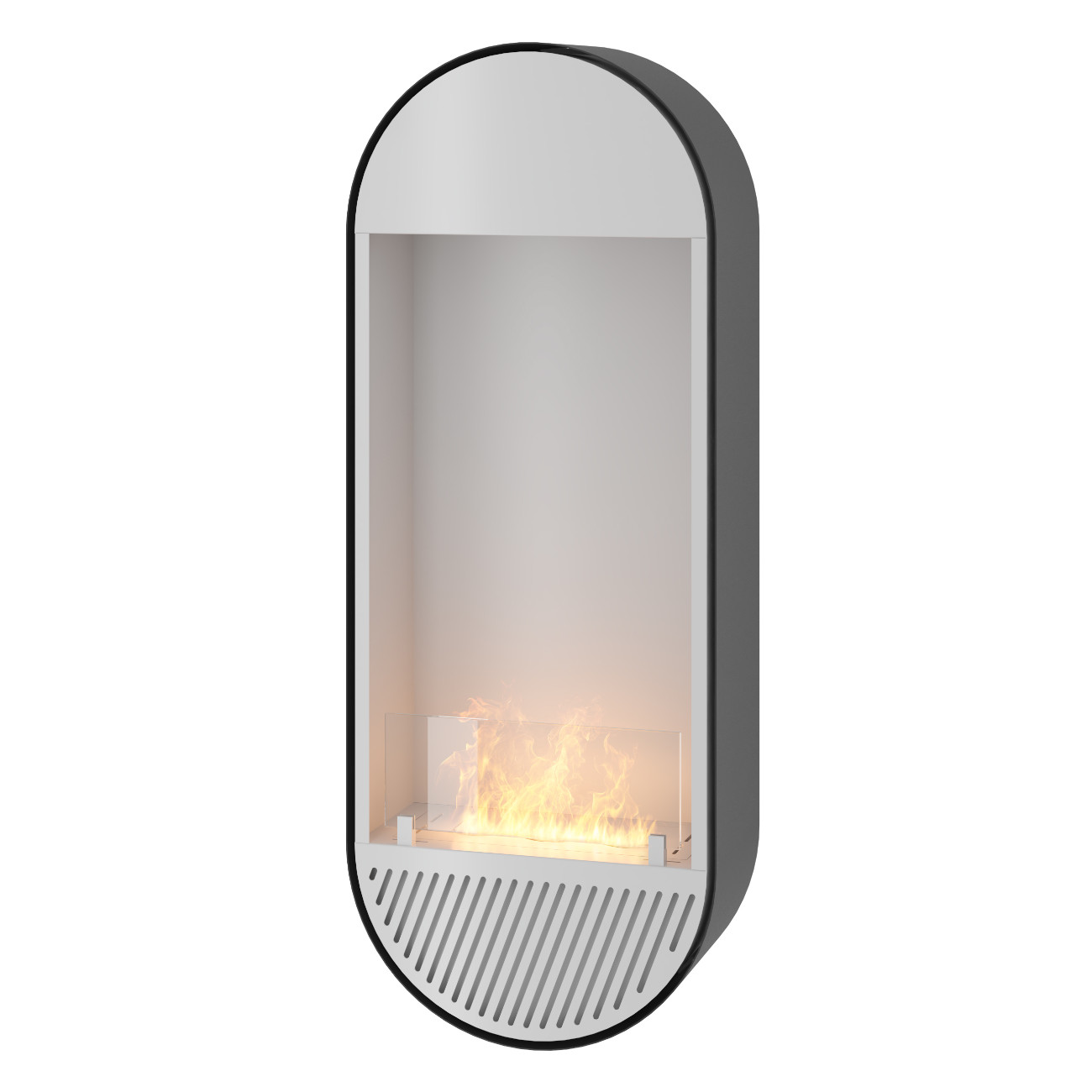 Incyrcle Slim Vert Schwarz Weiß Wand Ethanol Kamin Incyrcle Slim Vert Schwarz Weiß Wand Ethanol Kamin