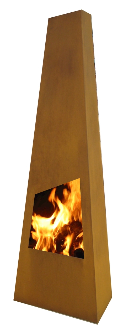 Chingo-Corten Outdoor/Garten Kamin Chingo XXL Corten Stahl