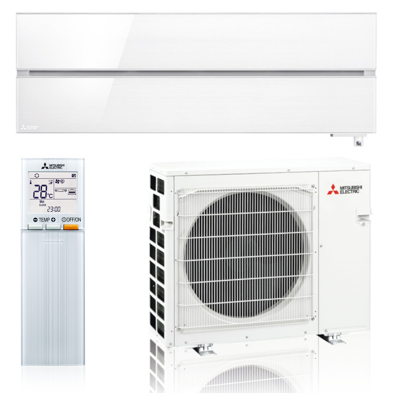 Diamond Pearl White 5 kW Klimaanlage Mitsubishi Electric