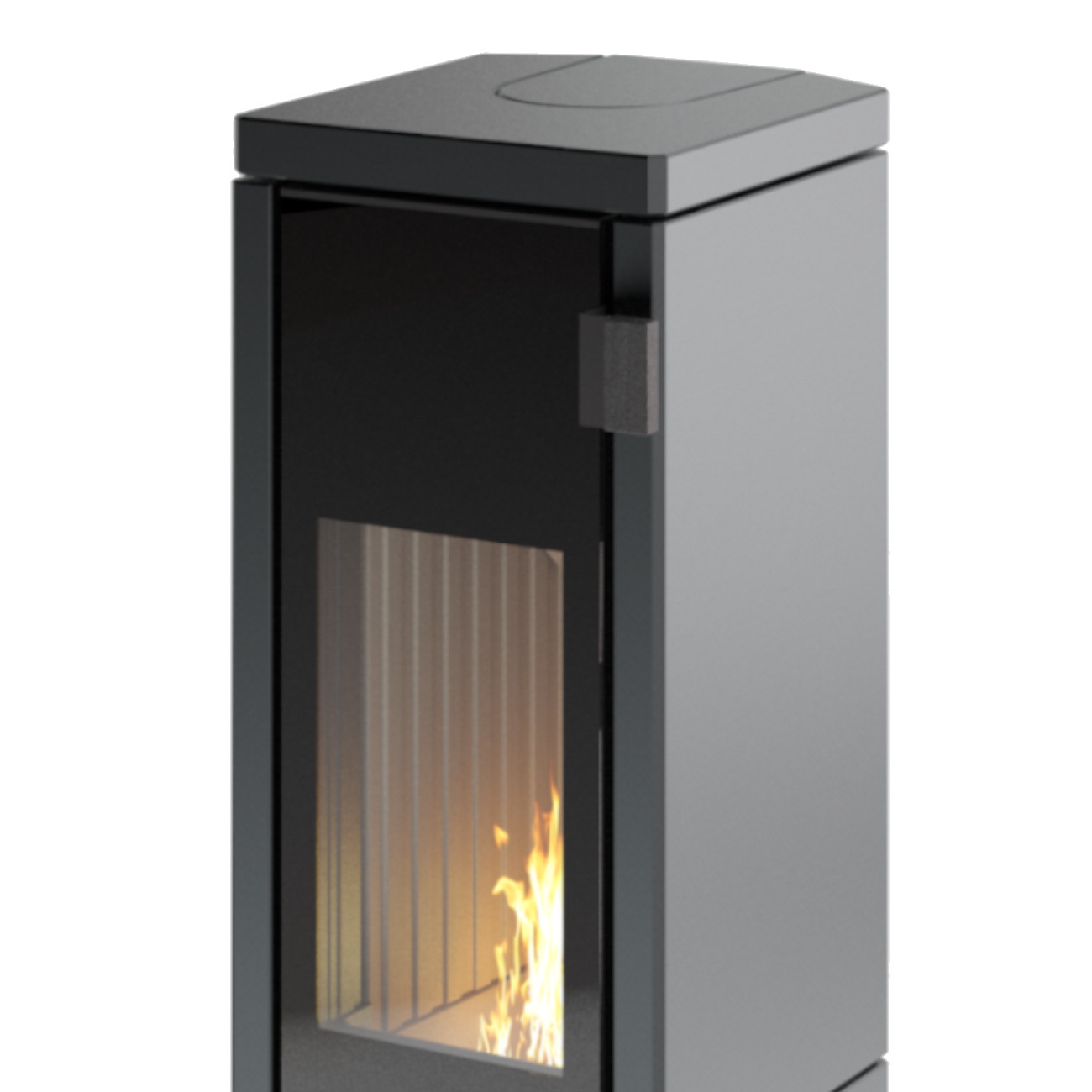 Conte Mini Eck Anthrazit Thermotte Speicher Kaminofen 5KW RLU