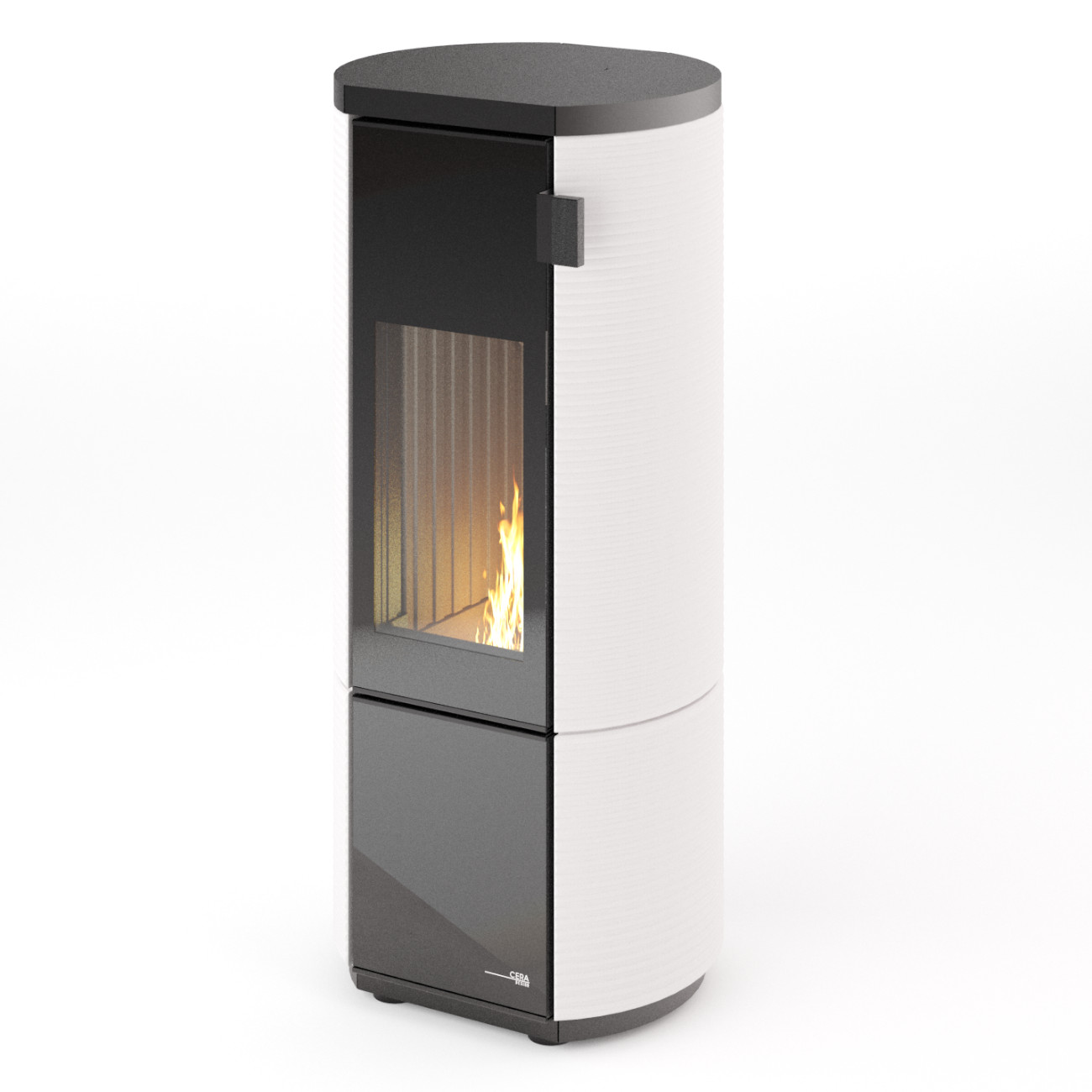 Conte Mini Creme Thermotte Speicher Kaminofen 5KW RLU Conte Mini Creme Thermotte Speicher Kaminofen 5KW RLU