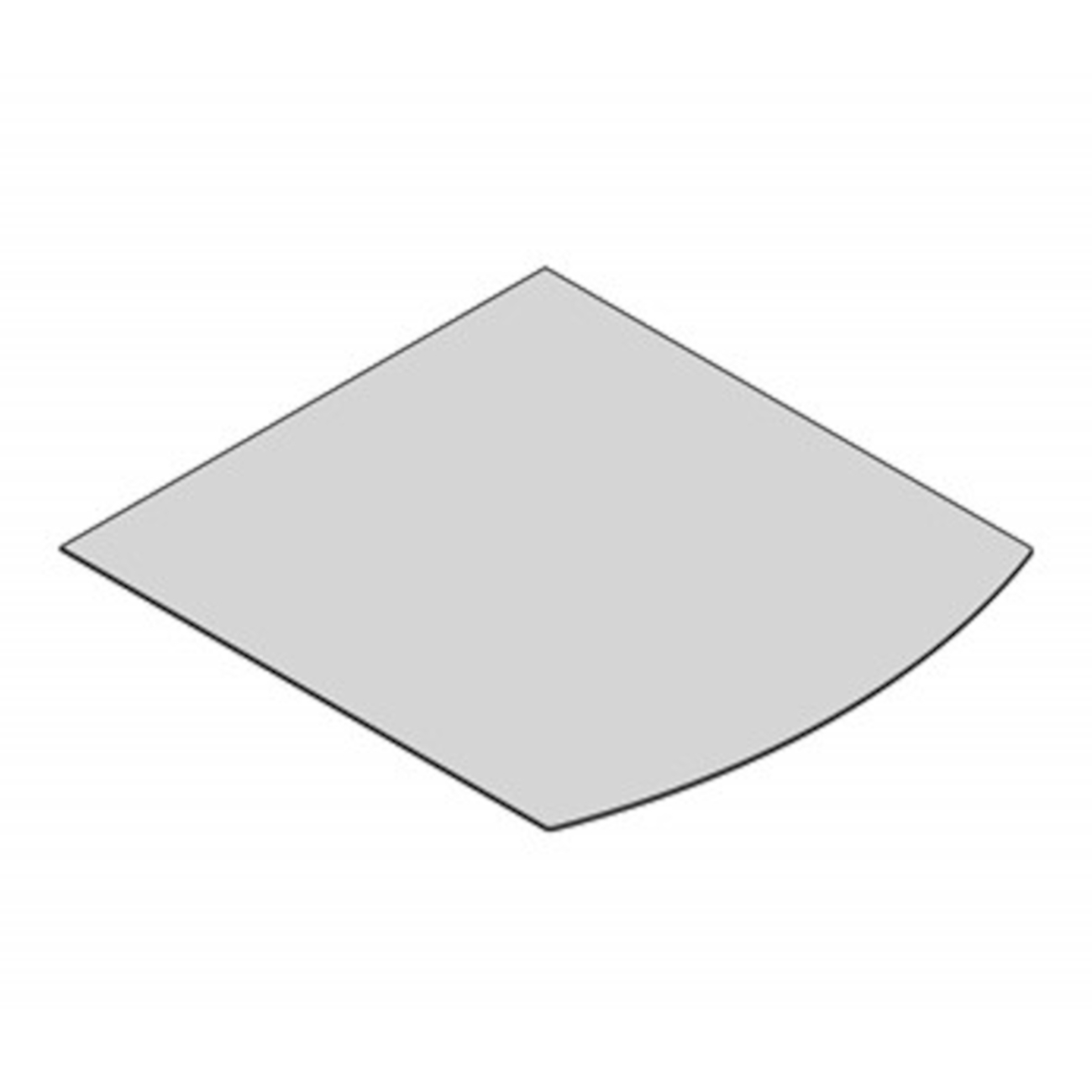 bodenplatte_segmentboden Glasbodenplatte Segmentbogen mit 1000x1200 mm