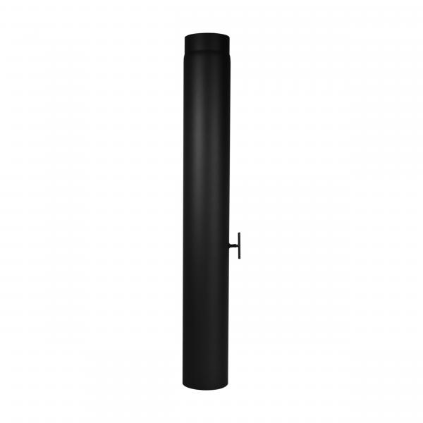 12-V100D Verlängerungsrohr Länge 1000 mm mit Drosselklappe - 130 mm Ø