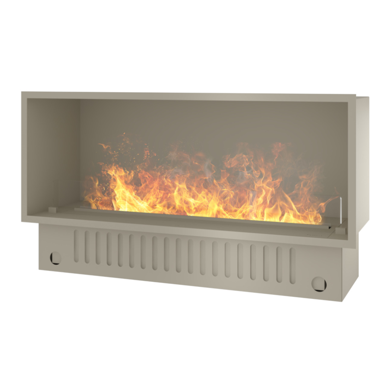 Invapo Inside 1200 Optimyst® Pearlweiß Wasserdampf Box Kamineinsatz