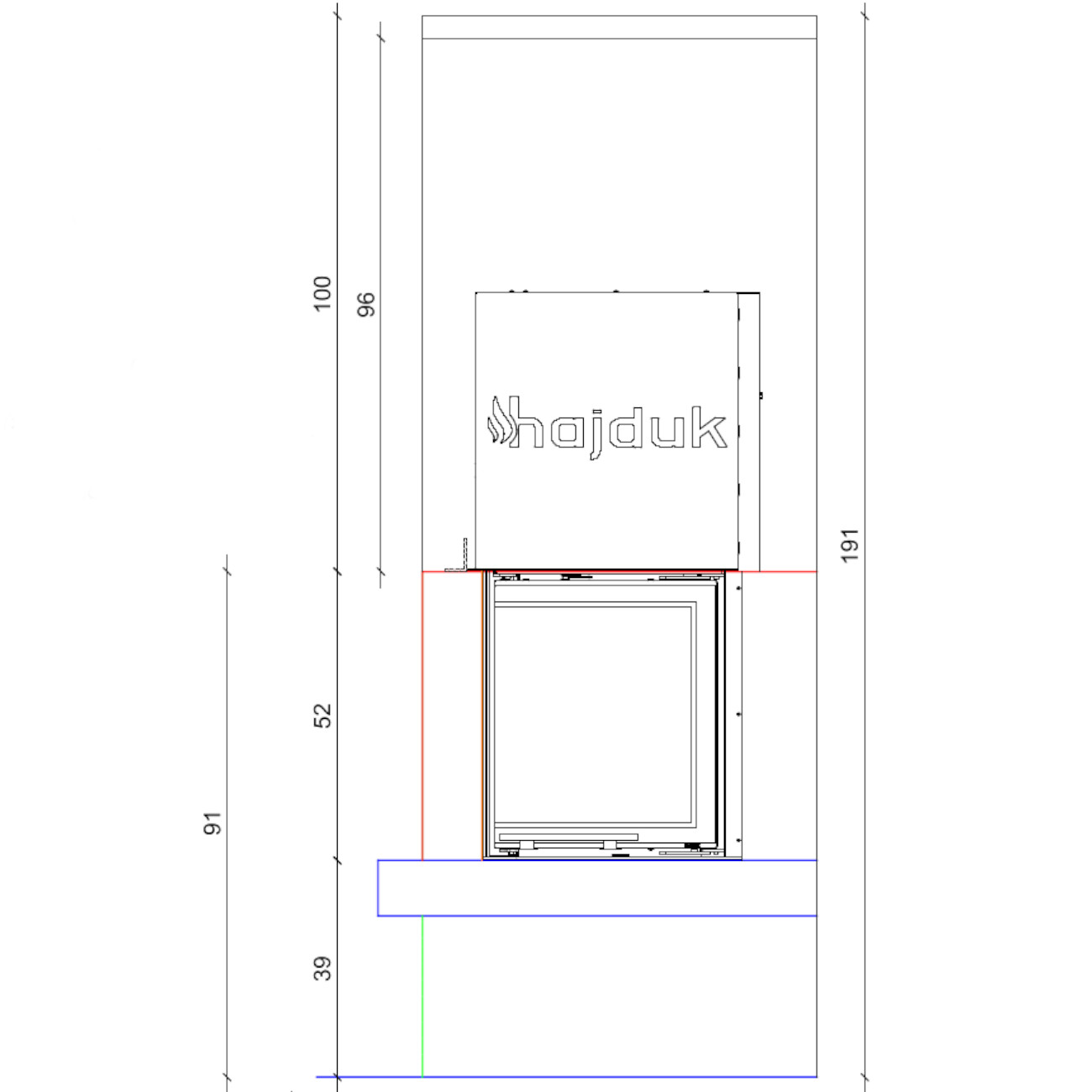 Kaminbausatz Imperial Smart 2LTH-S 7kW Eckkamin Links Hebetür Kaminbausatz Imperial Smart 2LTH-S 7kW Eckkamin Links Hebetür