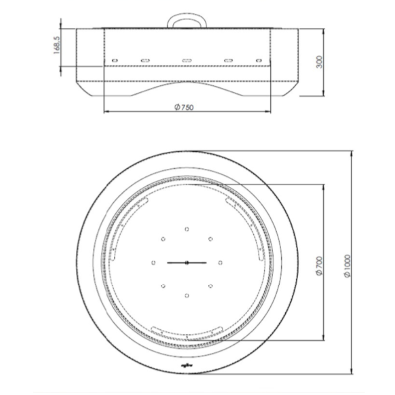 gartenkamin-feuerschale-firepit-black-round-1000-masse
