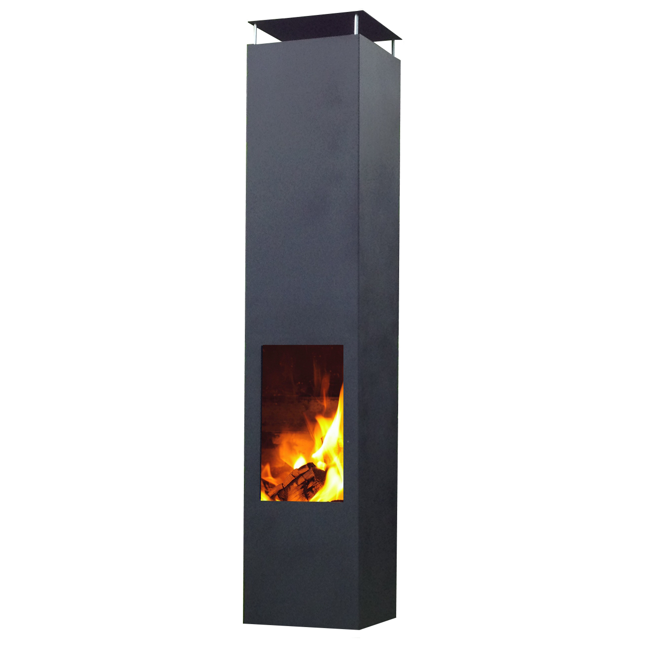 Outdoor/Garten Kamin Amayo XL Schwarz