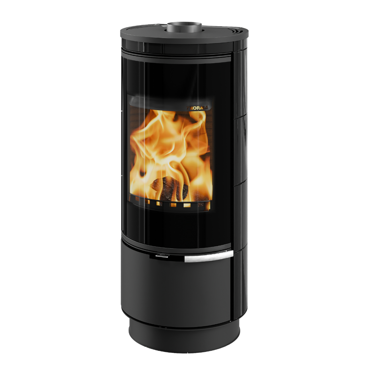 Andorra Keramik Plus Schwarz 7kW Kaminofen