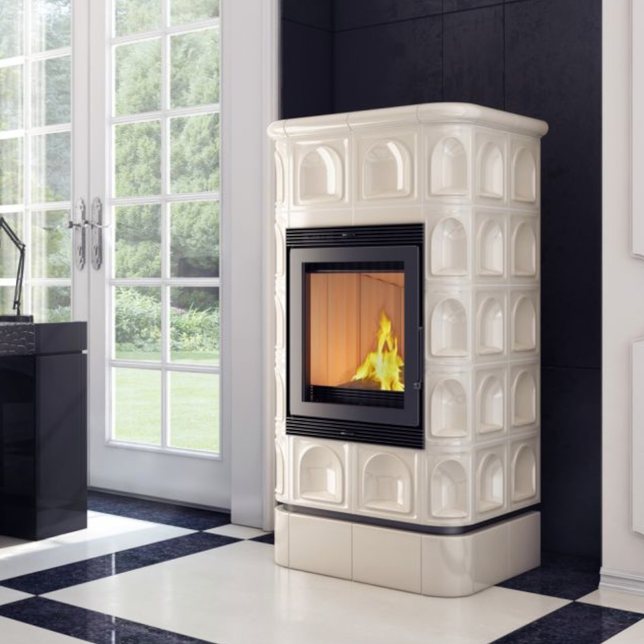 blanka-8-bausatz-kachel-beige-web1 Blanka Kaminbausatz mit Creme Kacheln 8kW