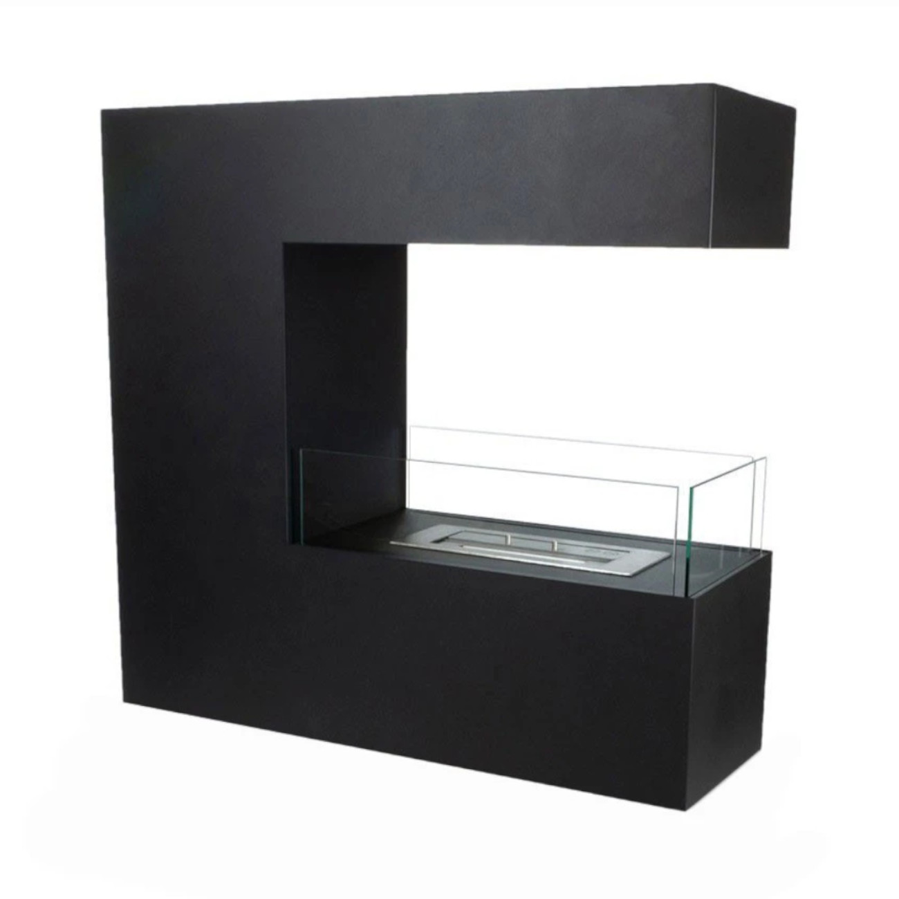 Topeka Raumtrenner Panorama Ethanolkamin Schwarz Topeka Raumtrenner Panorama Ethanolkamin Schwarz