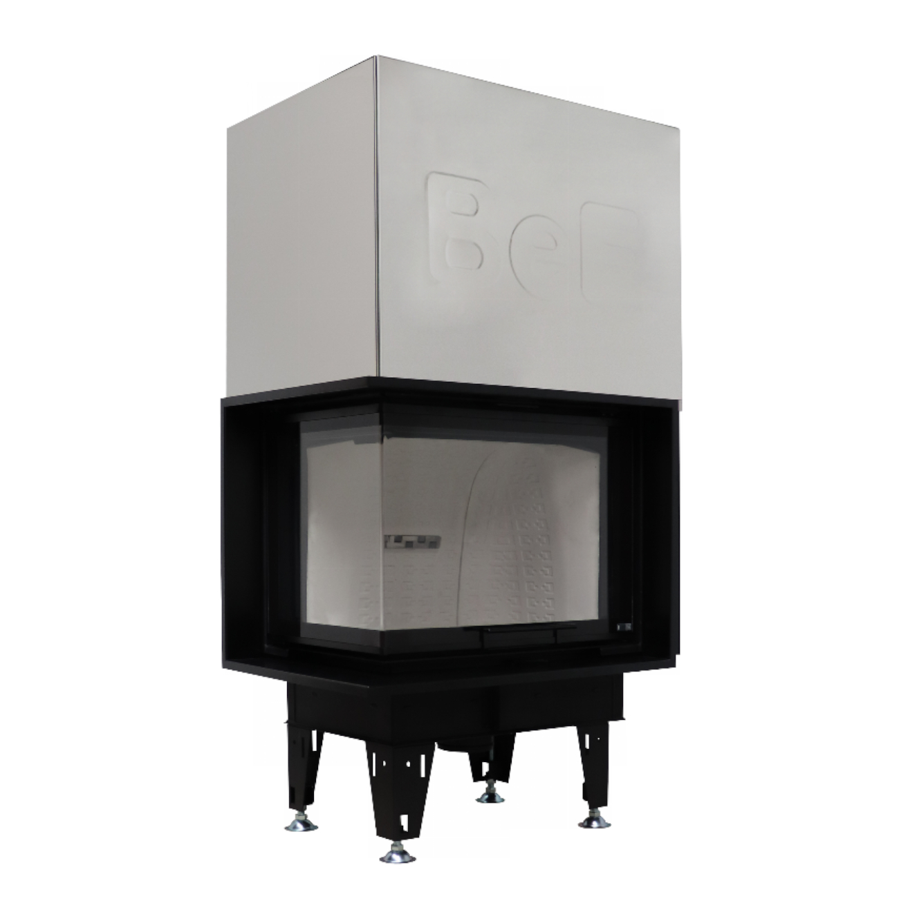 Therm V8CL Eck-Kamineinsatz Links 8kW Hebetür