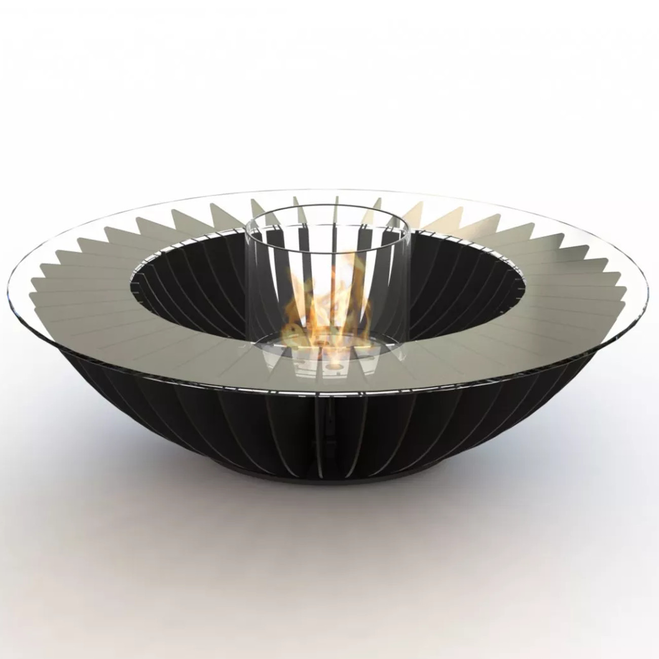glammfire-cosmo13-schwarz1 Premium Cosmo 13 Beistelltisch / Ethanolkamin Schwarz