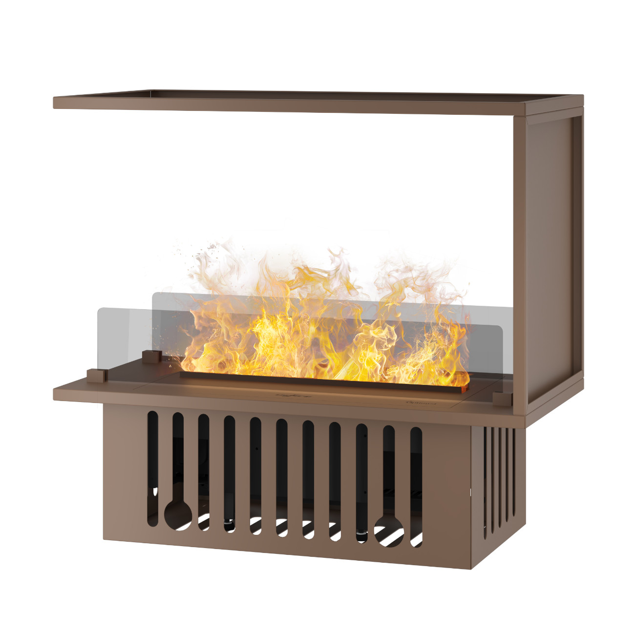 Invapo Inside U800 Braun Optimyst® Wasserdampf Raumtrenner Kaminkassette