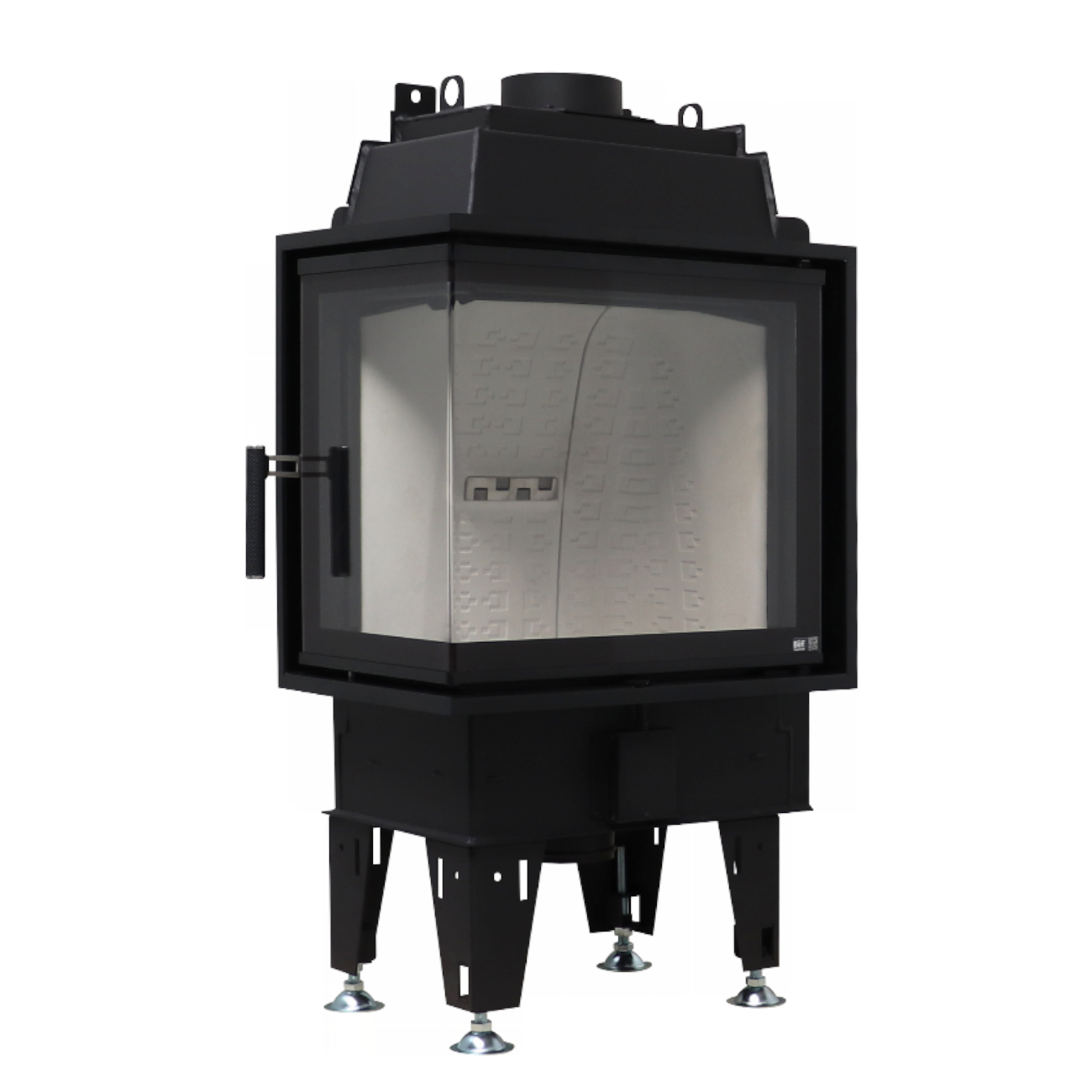 Feel 6CL Eckkamineinsatz Links 5kW für Niedrigenergiehäuser