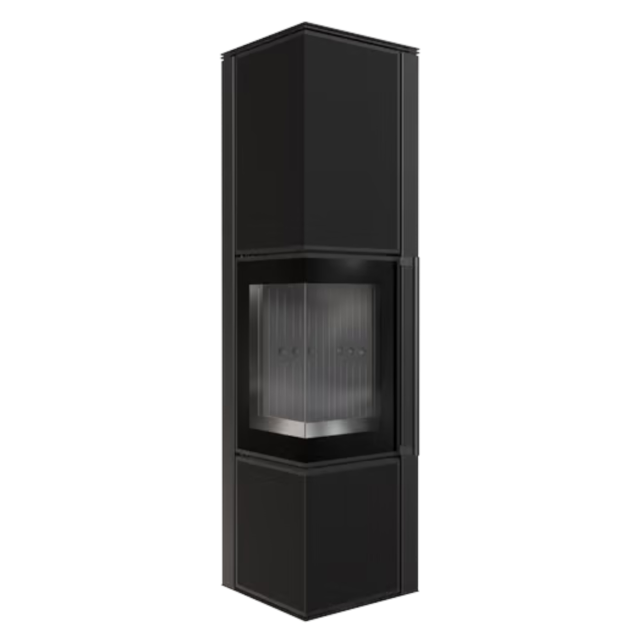 Tora L Black Edition Nero Assoluto Eck-Kaminofen 8kW