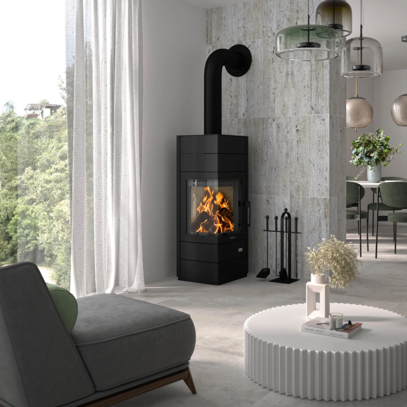 Mondego W+ Eck-Kaminofen 7kW